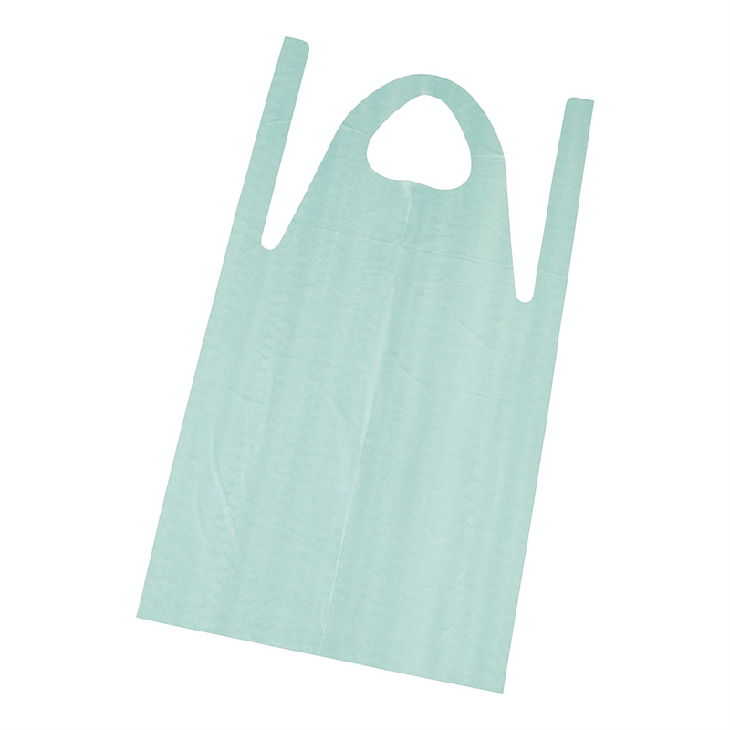 ローコスエプロン ロング(50枚入) BA-2 グリーン 1袋(ご注文単位1袋)【直送品】