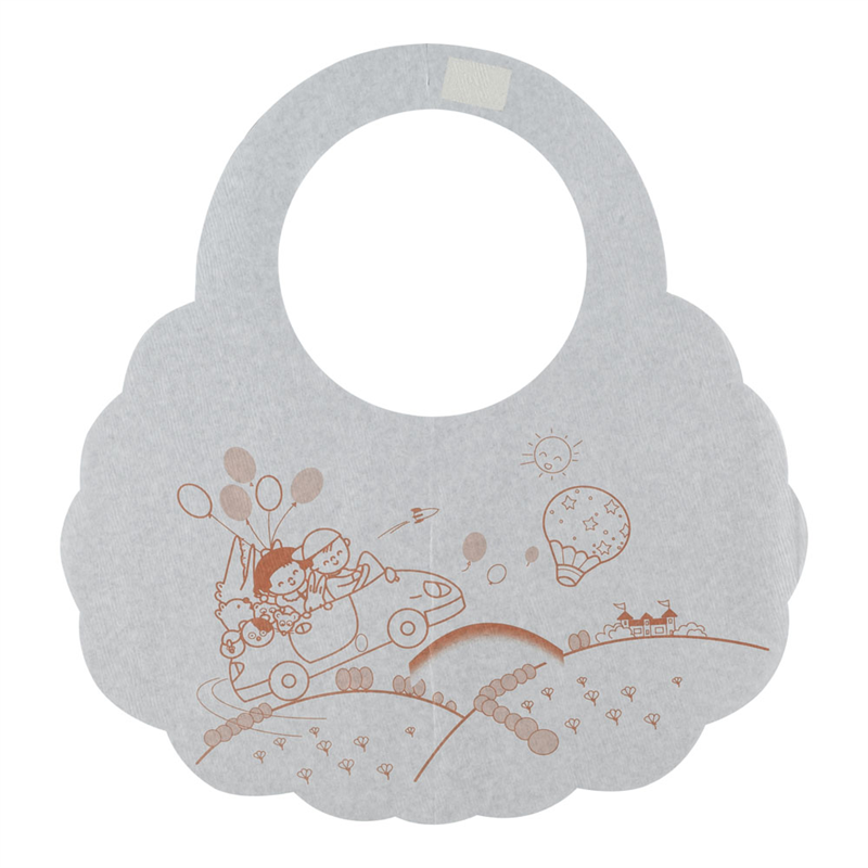 使いすて　さっとエプロンS　メルヘン 紙製・子供用（100枚入） 1袋（ご注文単位1袋）【直送品】