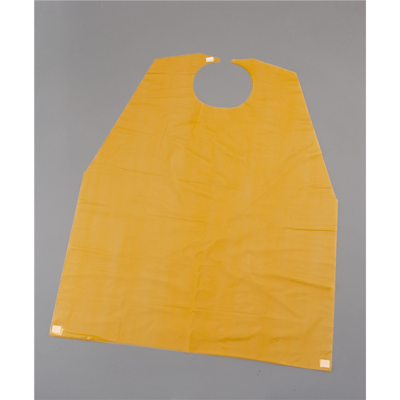 シール付介護用エプロン（50枚入） オレンジ 1箱（ご注文単位1箱）【直送品】