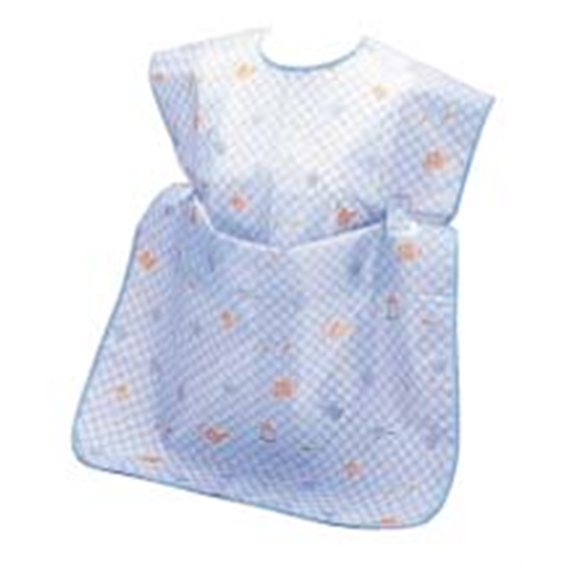 お食事エプロン2WAY 2067-005 ブルー 1袋(ご注文単位1袋)【直送品】