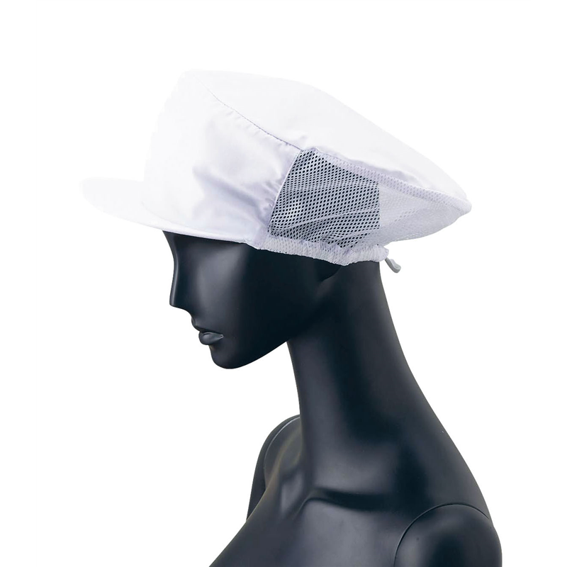 ツバ付婦人帽子メッシュ付　G-5004 （ホワイト） 1袋（ご注文単位1袋）【直送品】