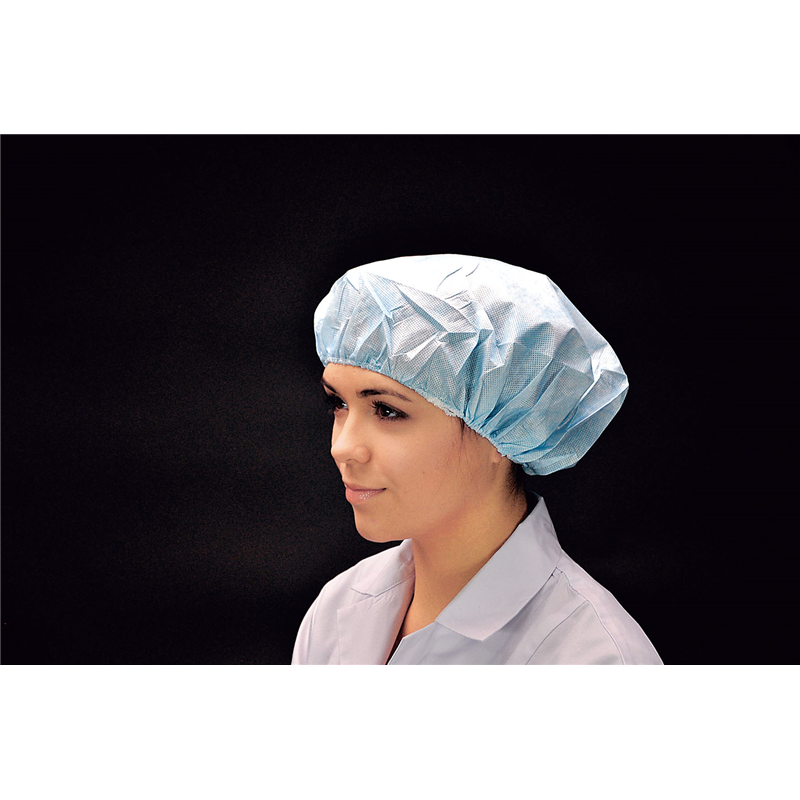 帯電帽(50枚入) ブルー 66050B 1袋(ご注文単位1袋)【直送品】