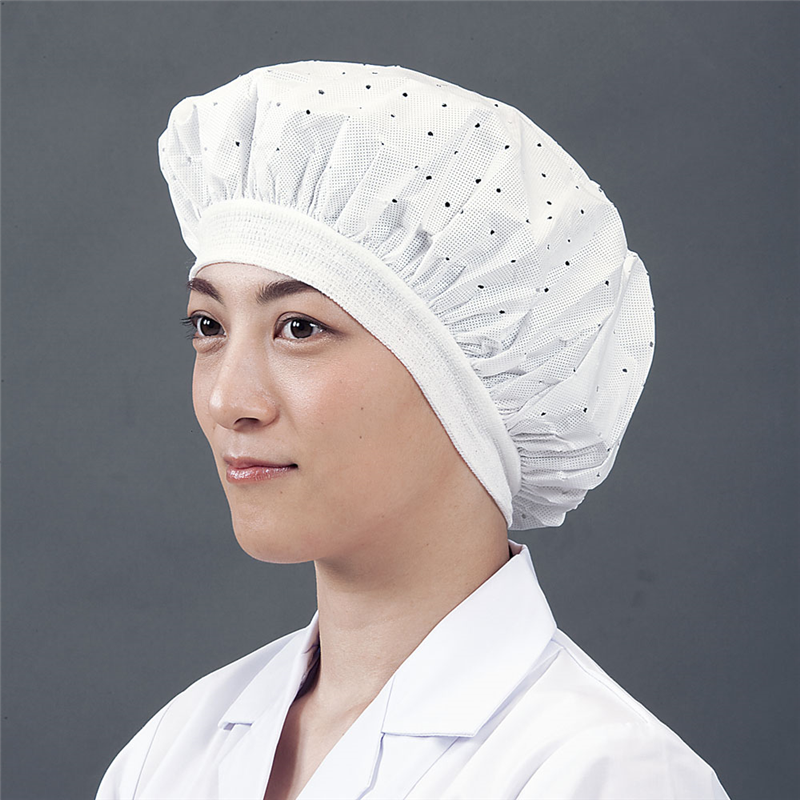 つくつく帽子 フリーサイズ(20枚入) EL-122W ホワイト 1袋(ご注文単位1袋)【直送品】