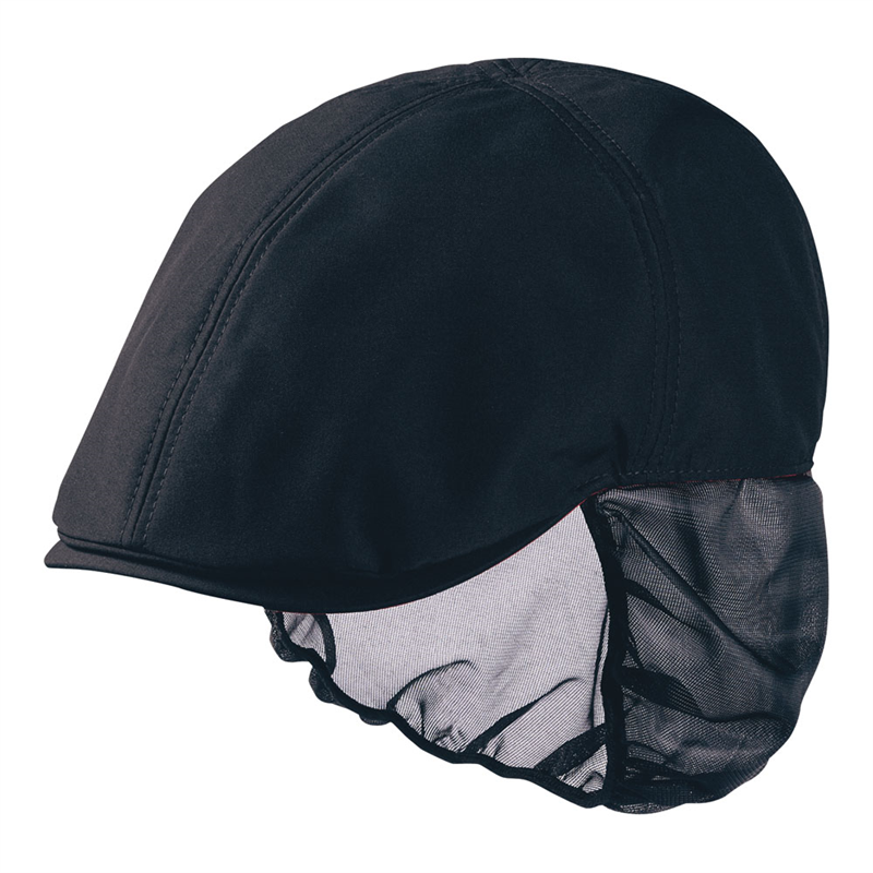 ハンティングキャップたれ付 9-1351 ブラック 1袋(ご注文単位1袋)【直送品】