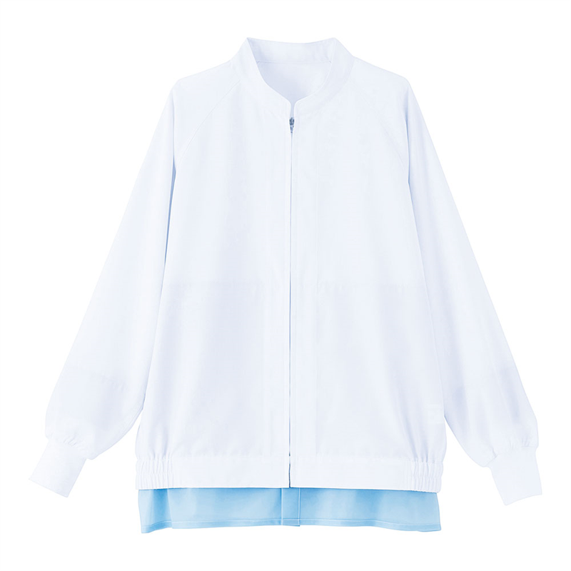 男女兼用長袖ジャンパー SZ411-W L (ホワイト) 1袋(ご注文単位1袋)【直送品】