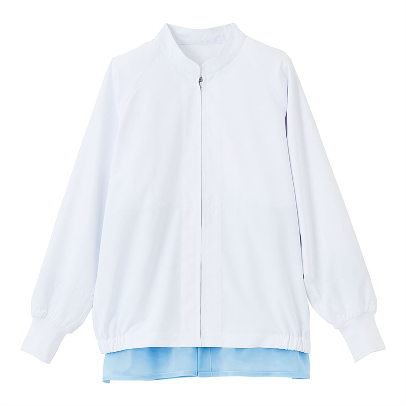 男女兼用長袖ジャンパー　BL314-W M　（ホワイト） 1袋（ご注文単位1袋）【直送品】