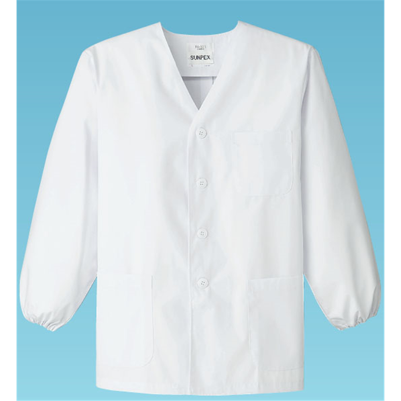 男性用調理衣　長袖　FA-321 4L 1袋（ご注文単位1袋）【直送品】