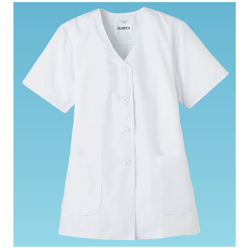 女性用調理衣 半袖 FA-332 L 1袋(ご注文単位1袋)【直送品】
