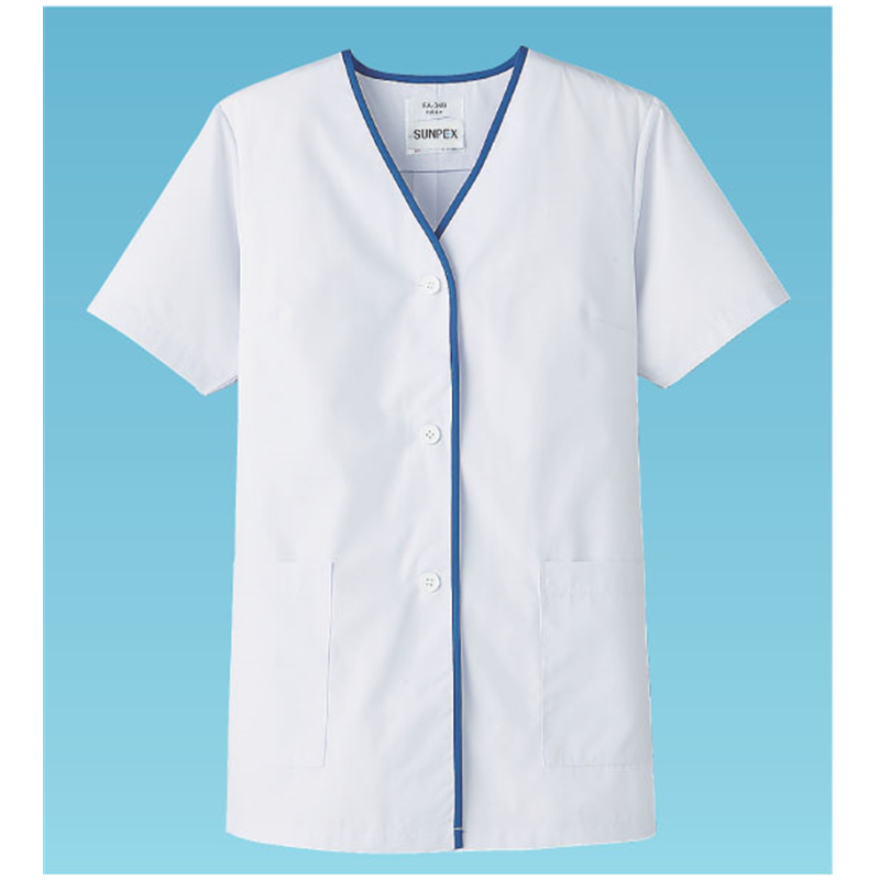 女性用デザイン白衣 半袖 FA-349 3L 1袋(ご注文単位1袋)【直送品】