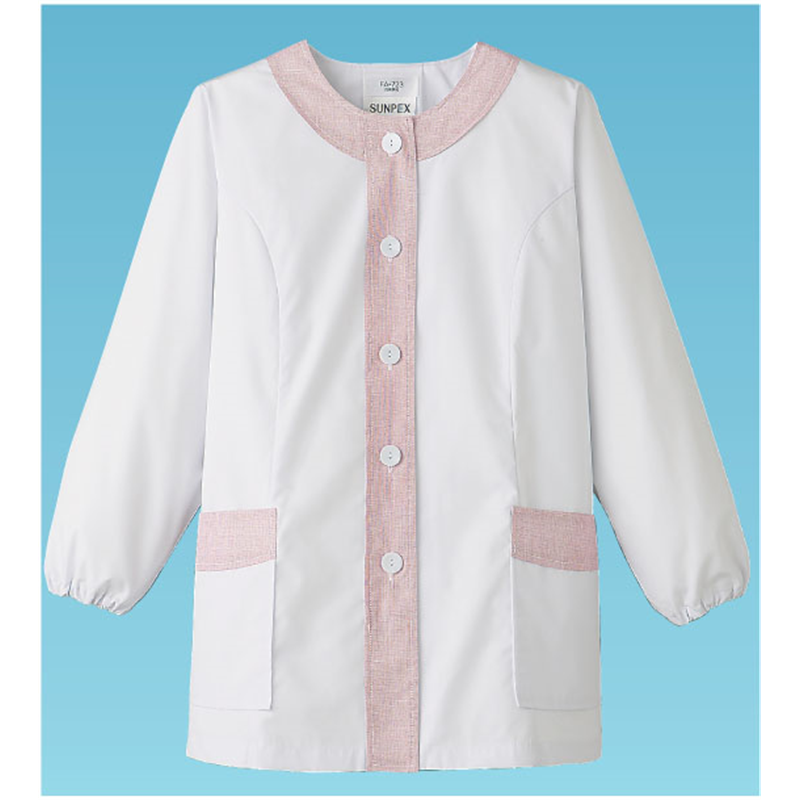 女性用デザイン白衣 長袖 FA-723 S 1袋(ご注文単位1袋)【直送品】