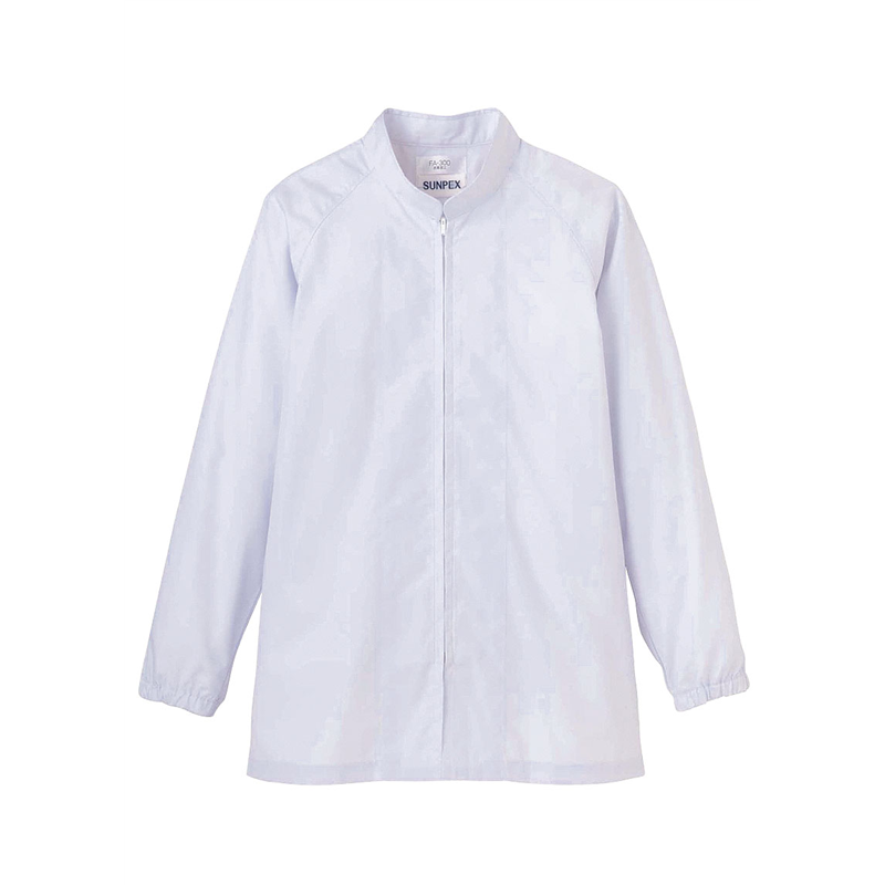 男女兼用長袖コート　FA-300 （ホワイト）L 1袋（ご注文単位1袋）【直送品】