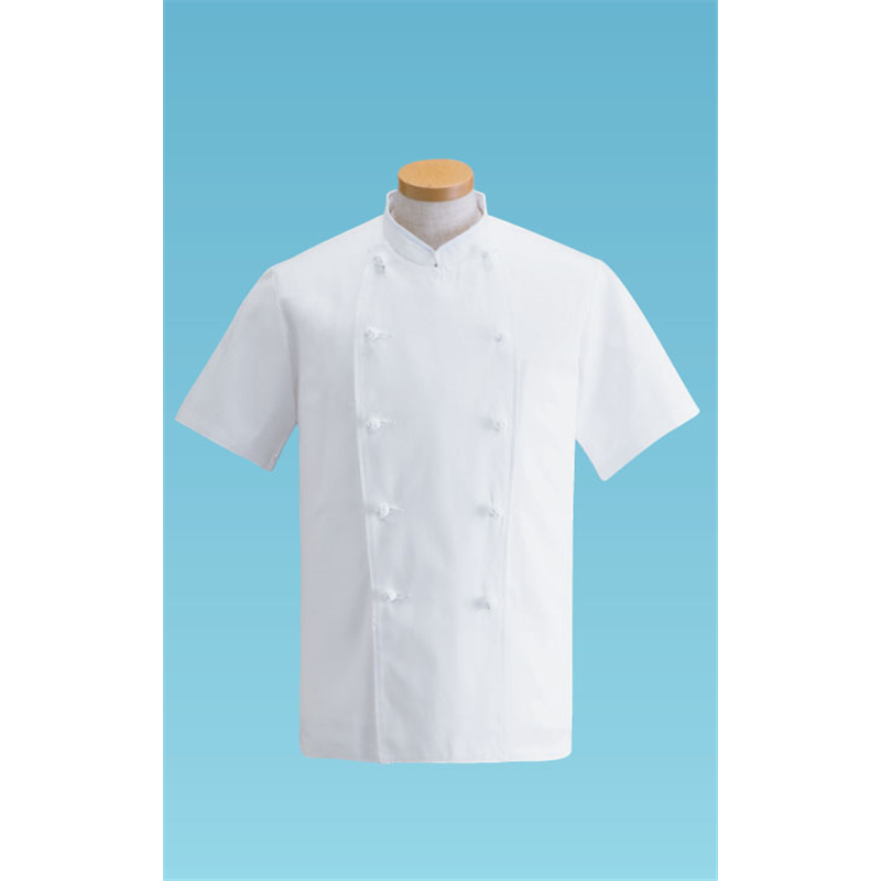 コックコート・半袖　KG-412 （ホワイト）　4L 1袋（ご注文単位1袋）【直送品】