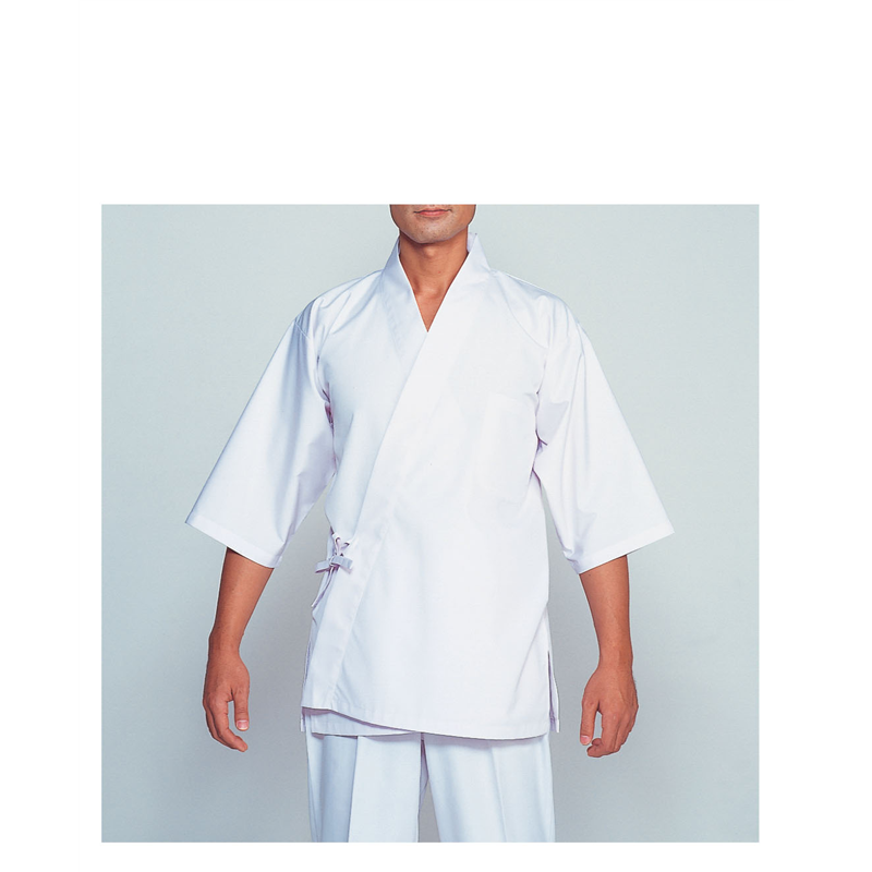 はっぴ　H-351（ホワイト） L 1袋（ご注文単位1袋）【直送品】