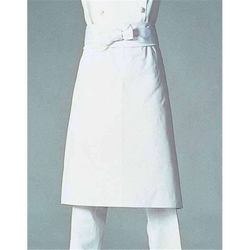 特大前掛　A-1562（ホワイト）2枚入  1袋（ご注文単位1袋）【直送品】