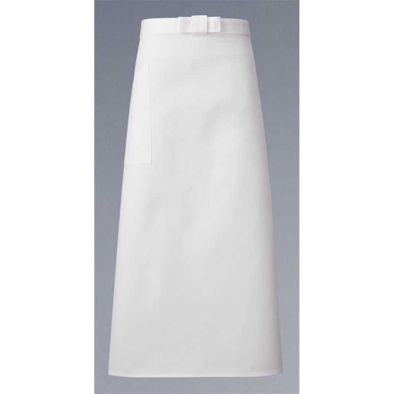 ソムリエ前掛丈長A-1737（ホワイト）  1袋（ご注文単位1袋）【直送品】