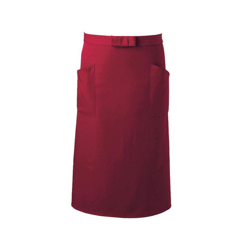 アンクル加工ソムリエ前掛 AN-1852 (レッド) 1袋(ご注文単位1袋)【直送品】