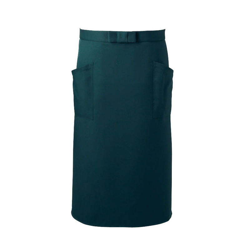 アンクル加工ソムリエ前掛　AN-1857 （グリーン） 1袋（ご注文単位1袋）【直送品】