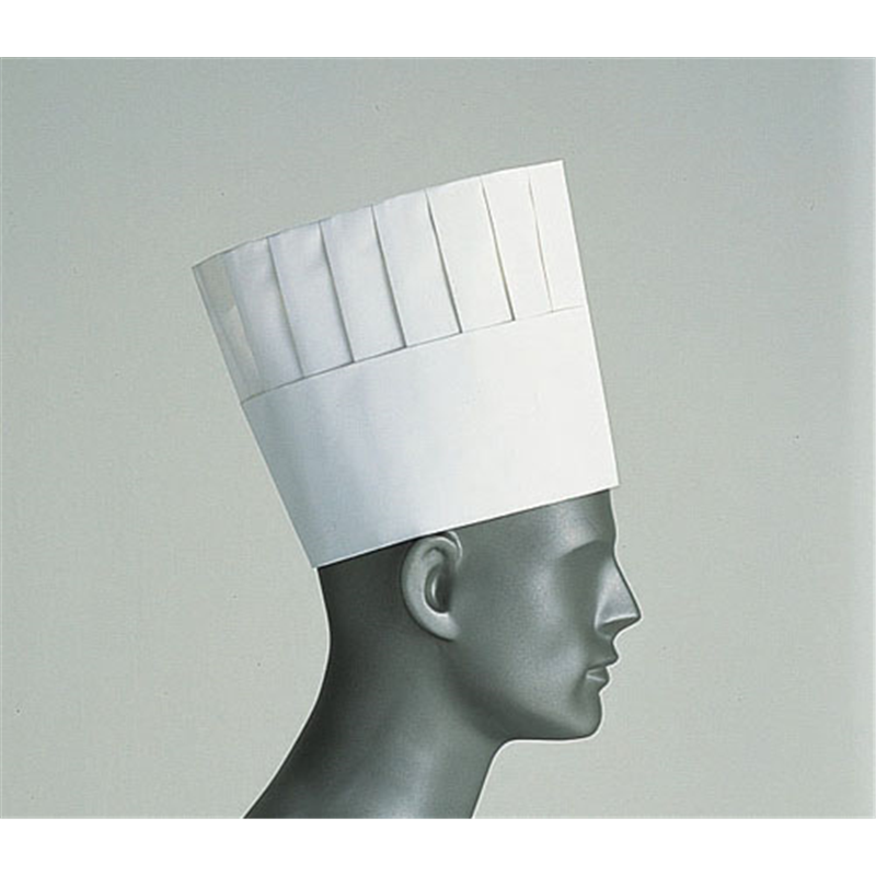 ロンドン　プリーツトック　シェフハット A82110（50枚入） 1箱（ご注文単位1箱）【直送品】