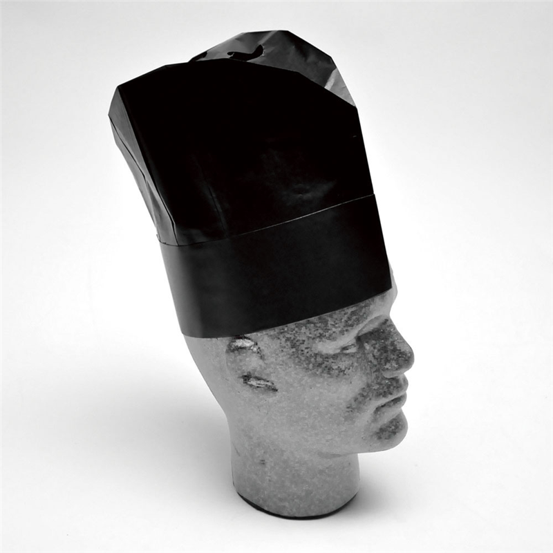 エクセレントシェフハット(10枚入) ブラックスタイル 09803 1袋(ご注文単位1袋)【直送品】