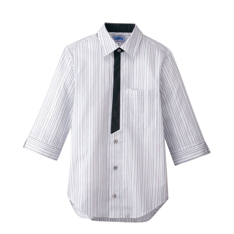 男女兼用七分袖シャツ　L BT-3122　グレー 1袋（ご注文単位1袋）【直送品】