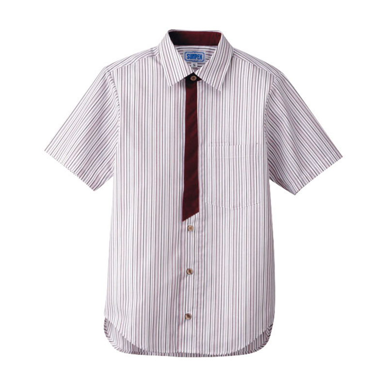 男女兼用半袖シャツ L BT-3123 エンジ 1袋(ご注文単位1袋)【直送品】