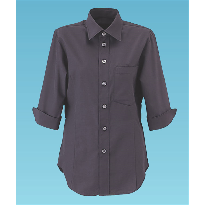 男女兼用ショップコートET-5734 SS　（黒） 1袋（ご注文単位1袋）【直送品】