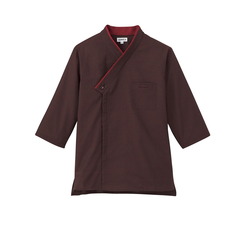 男女兼用ショップコート　JT-1258 3L　（エンジ） 1袋（ご注文単位1袋）【直送品】