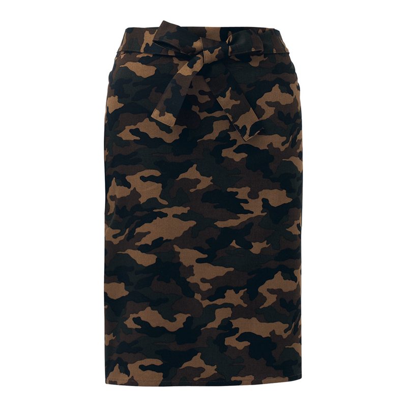 腰下ミドルエプロン　カモフラ　茶 KMA-2715-1 1袋（ご注文単位1袋）【直送品】