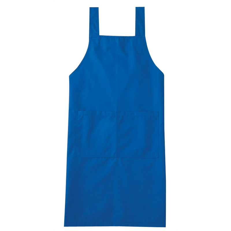 エプロン A-1767 L (ブルー) 1袋(ご注文単位1袋)【直送品】