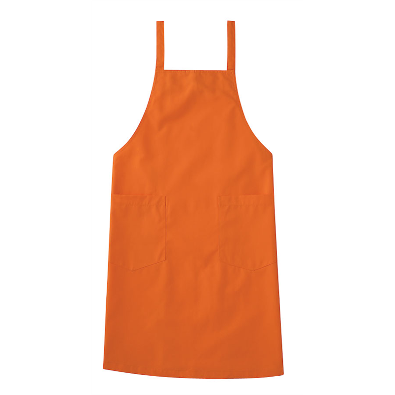 エプロン A-1771 (オレンジ) 1袋(ご注文単位1袋)【直送品】