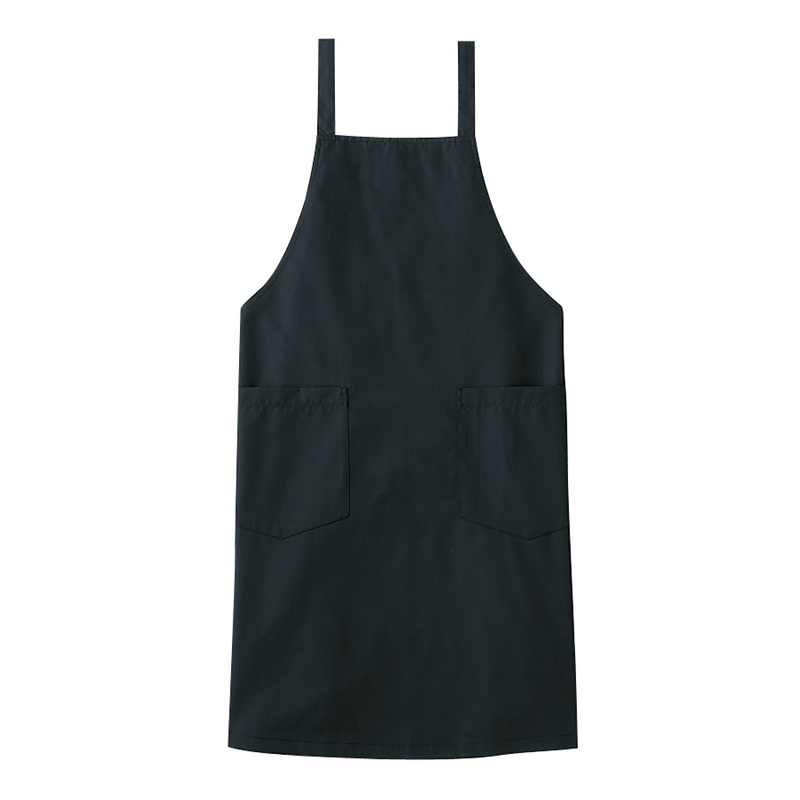 エプロン A-1774 (ブラック) 1袋(ご注文単位1袋)【直送品】