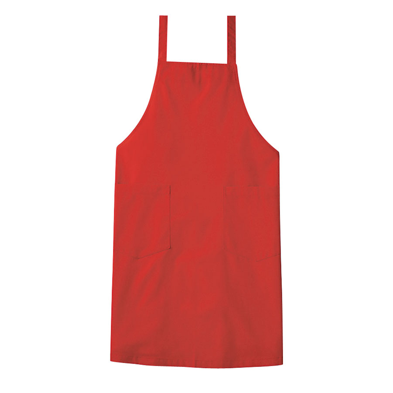 エプロン A-1775 (レッド) 1袋(ご注文単位1袋)【直送品】