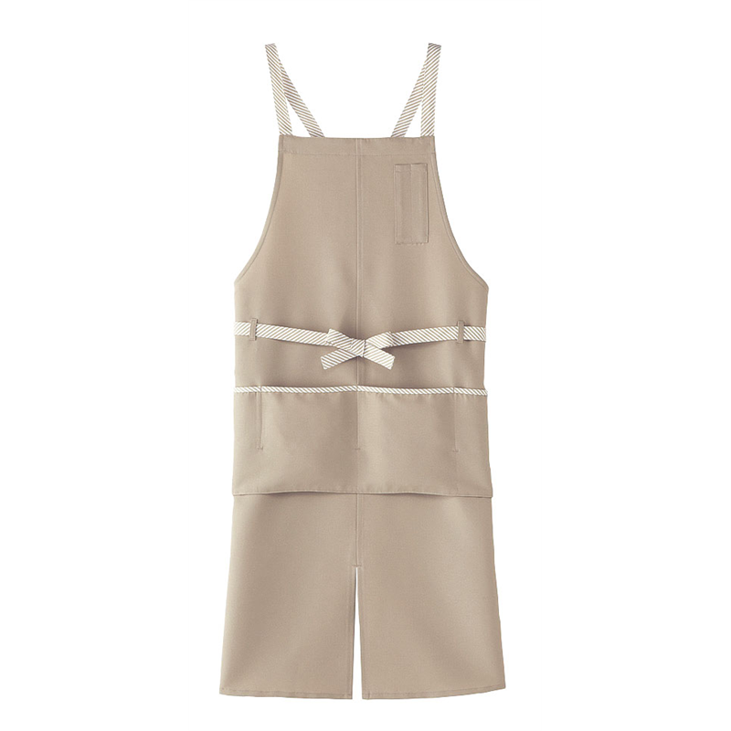 アンクル加工エプロン CA-1413　M　ベージュ 1袋（ご注文単位1袋）【直送品】