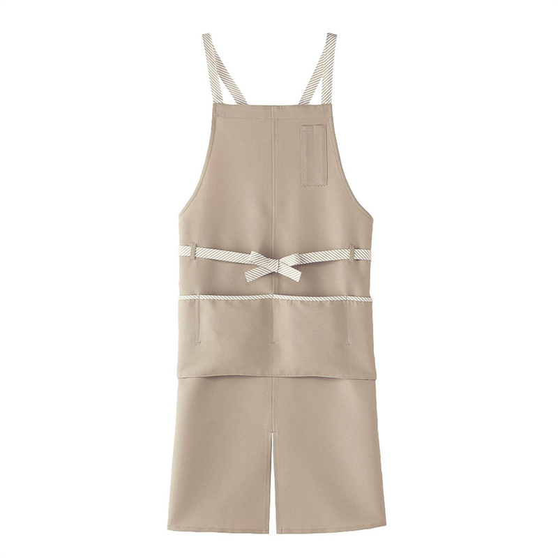 アンクル加工エプロン CA-1413　L　ベージュ 1袋（ご注文単位1袋）【直送品】