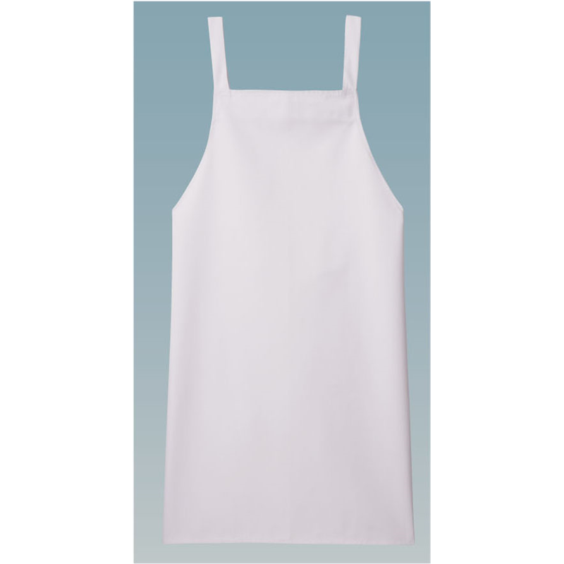 エプロン　EM-704　（ホワイト）  1袋（ご注文単位1袋）【直送品】