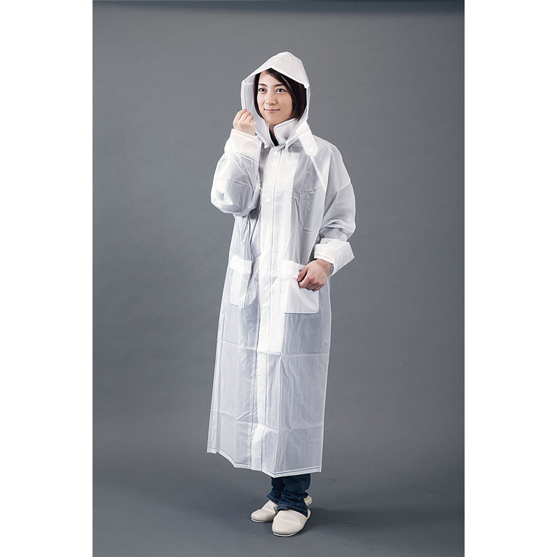 EVAレインコート クリア 1袋(ご注文単位1袋)【直送品】