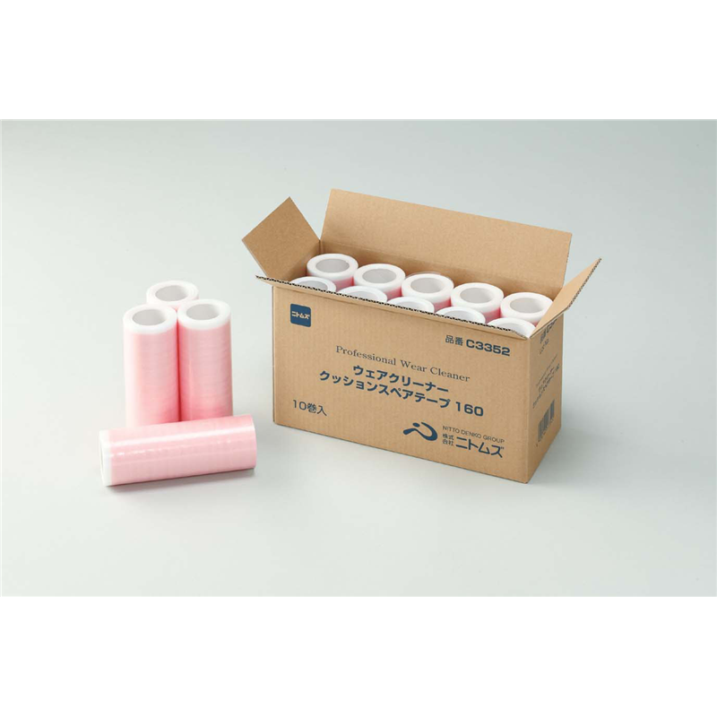 ニトムズ　ウエアクリーナークッション 160スペア10巻入C3352 1箱（ご注文単位1箱）【直送品】