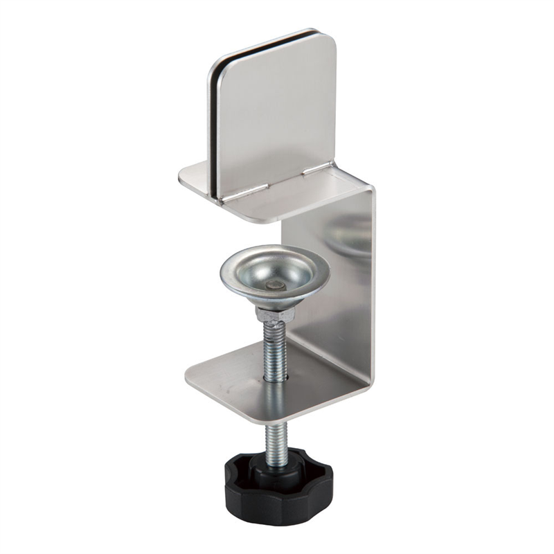 TKG　飛沫ガードパーテーション用 クランプ　縦型　ヘアライン 1袋（ご注文単位1袋）【直送品】