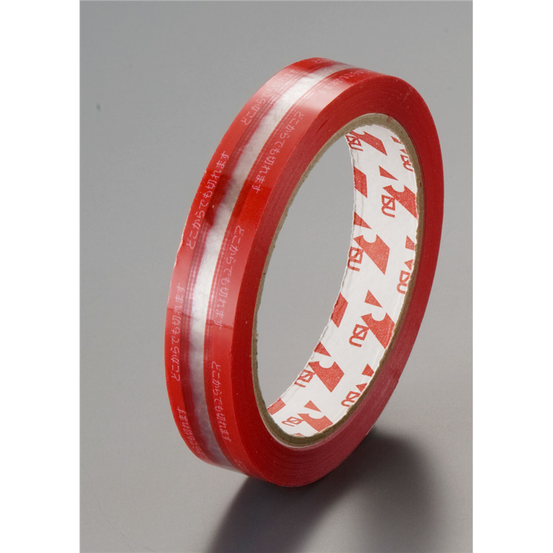 PET　ハンドカットテープ（8巻入） レッド 1袋（ご注文単位1袋）【直送品】