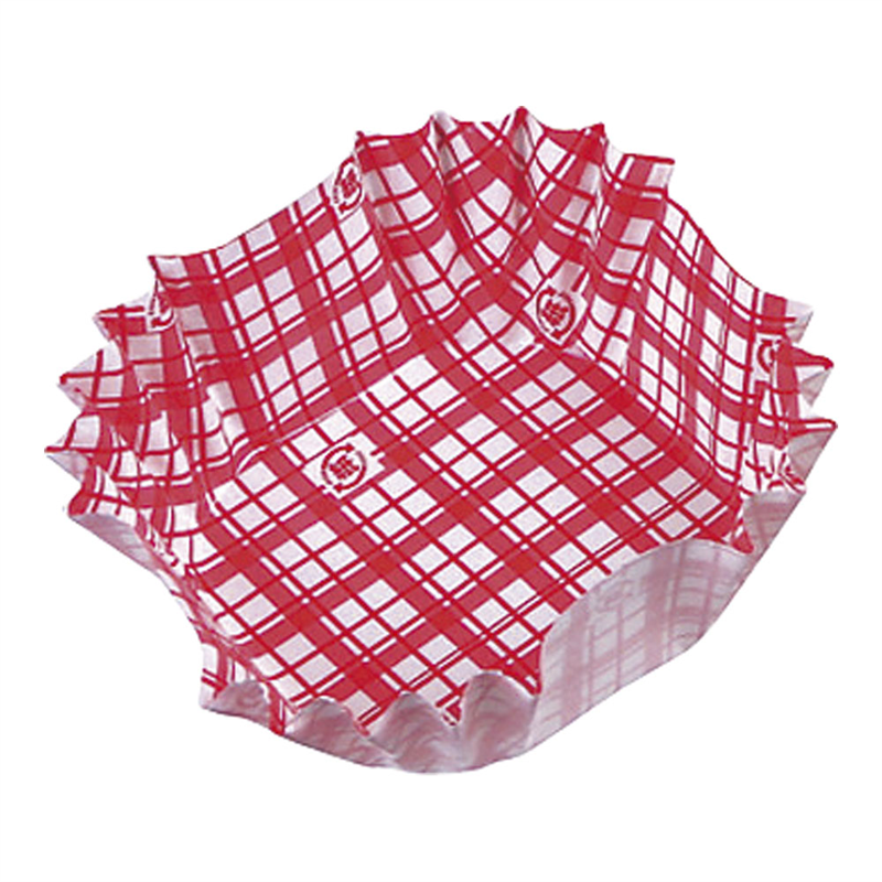 紙カップ　ココケース　正角（500枚入） 赤 1袋（ご注文単位1袋）【直送品】