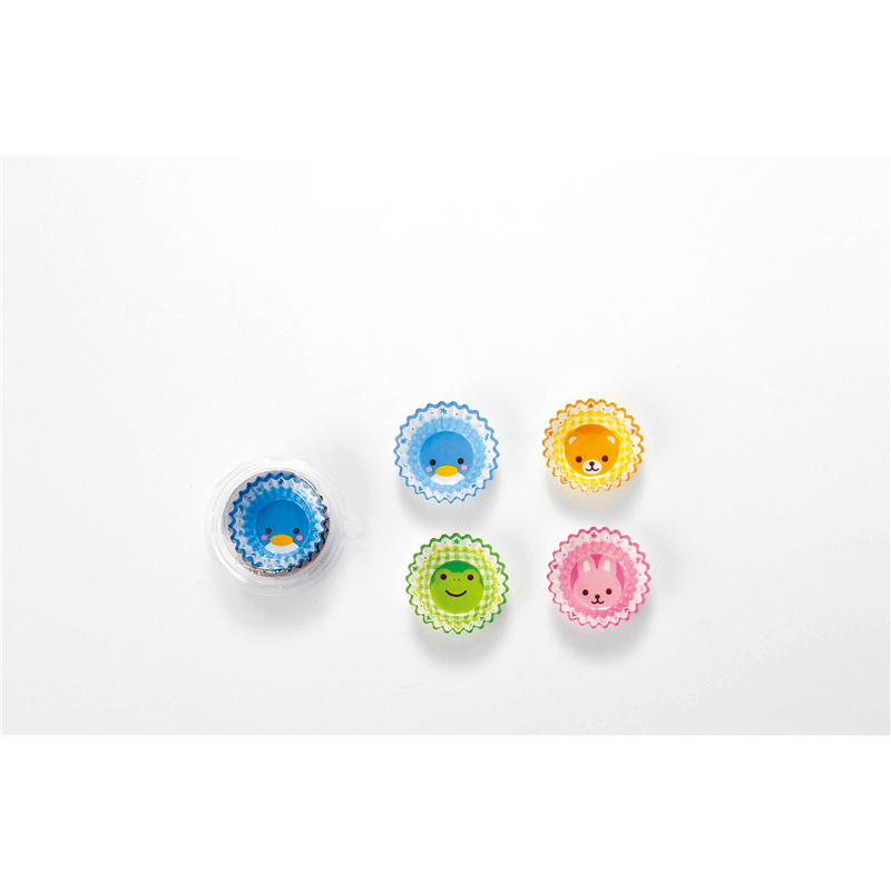 どうぶつ　紙ケース　（4柄アソート） DS-51　6号（40枚入） 1袋（ご注文単位1袋）【直送品】