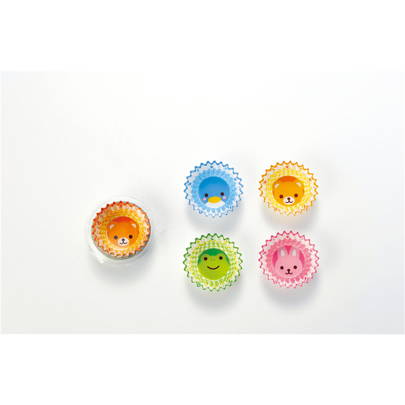 どうぶつ　紙ケース　（4柄アソート） DS-52　8号（30枚入） 1袋（ご注文単位1袋）【直送品】