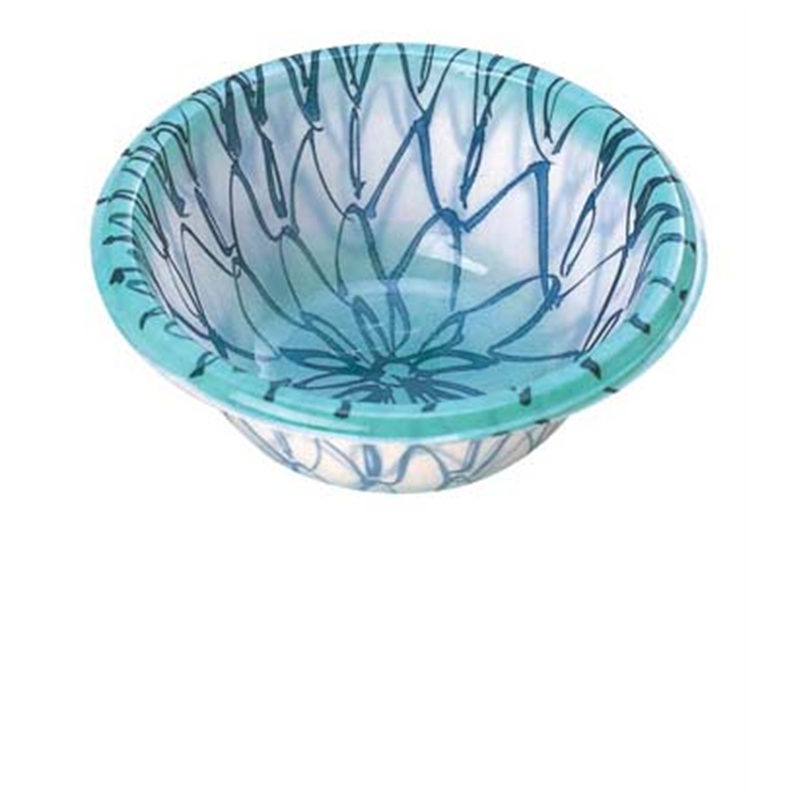 プラカップ網目　丸型 TZ-1　青（500枚入） 1袋（ご注文単位1袋）【直送品】