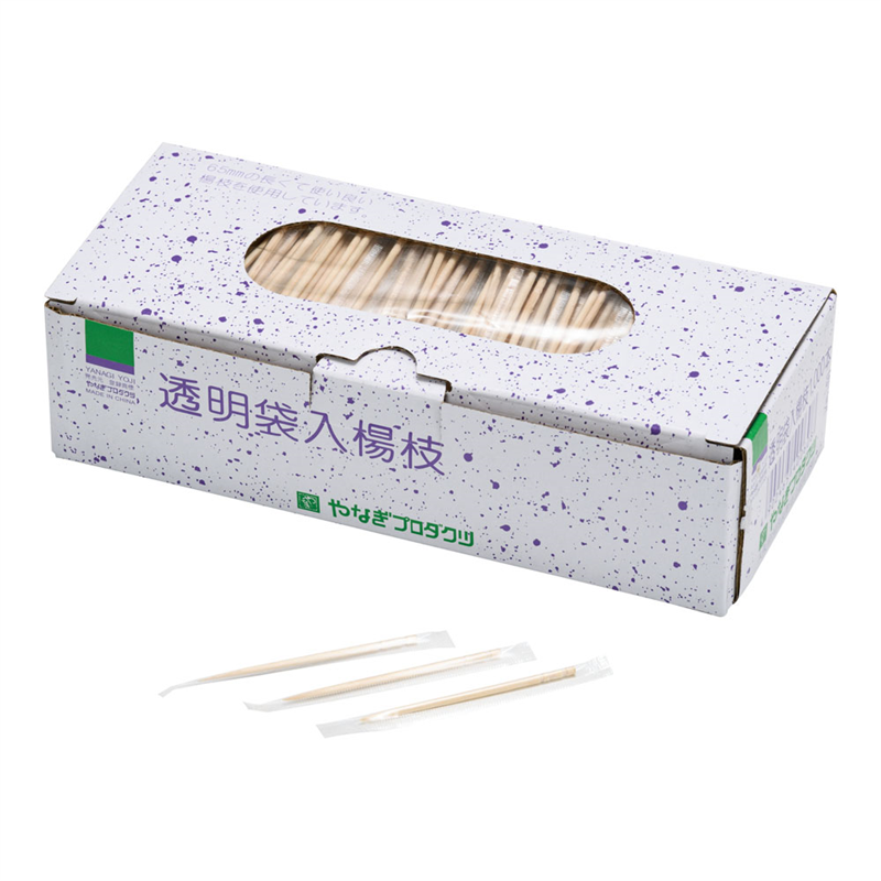 透明袋入 楊枝(1000本入) 1箱(ご注文単位1箱)【直送品】