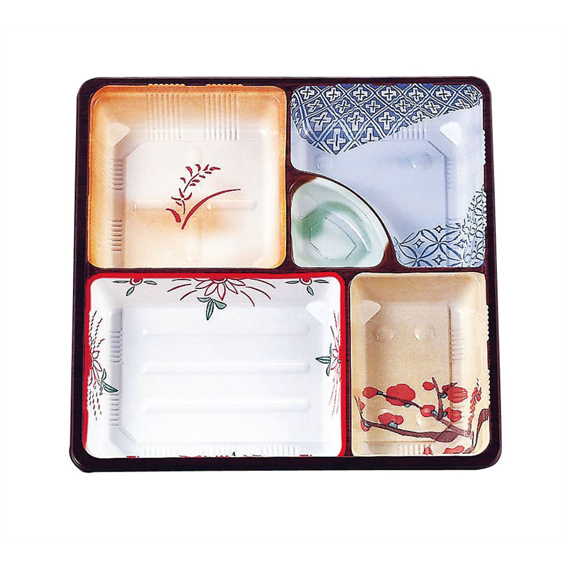 夢彩ごぜん（50枚入）TSR-BOX 80-80　中仕切Ⅰ　柄付 1袋（ご注文単位1袋）【直送品】