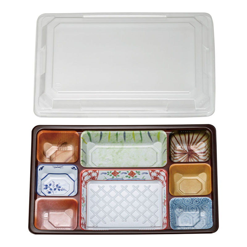 夢彩ごぜん TSR-90-60 柄付/透明(50セット) 1袋(ご注文単位1袋)【直送品】