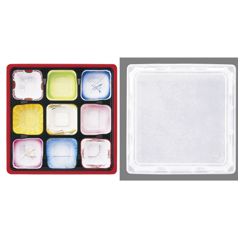 ワンウェイ　耐熱お弁当容器　T-80-E （蓋付・50セット入） 1袋（ご注文単位1袋）【直送品】