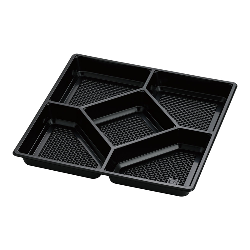 プラ容器 飛鳥用中仕切 黒 9寸用(20入) 1箱(ご注文単位1箱)【直送品】