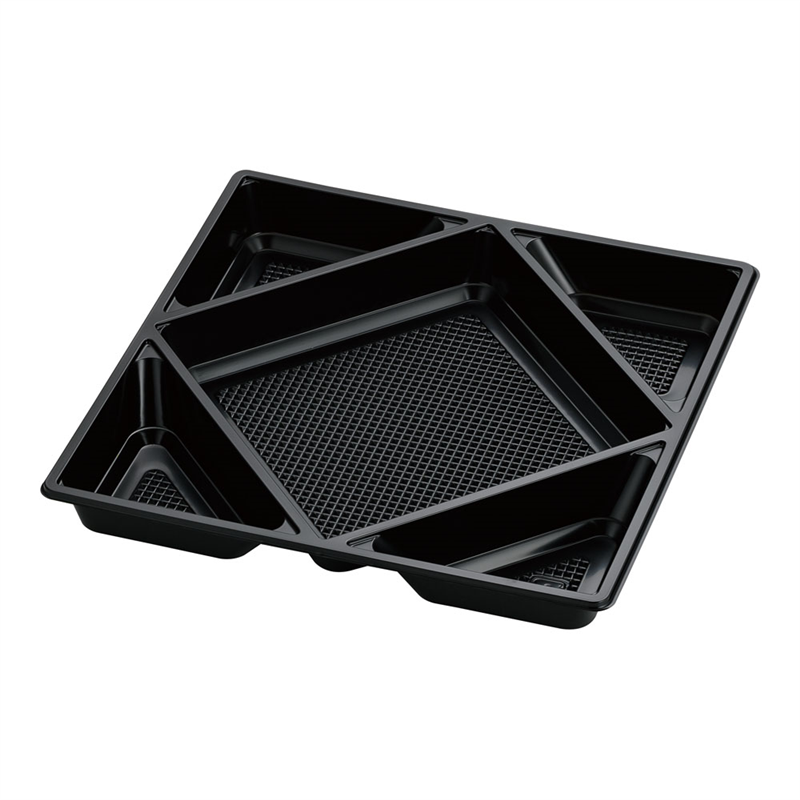 プラ容器 飛鳥用中仕切 黒 8寸用(30入) 1箱(ご注文単位1箱)【直送品】