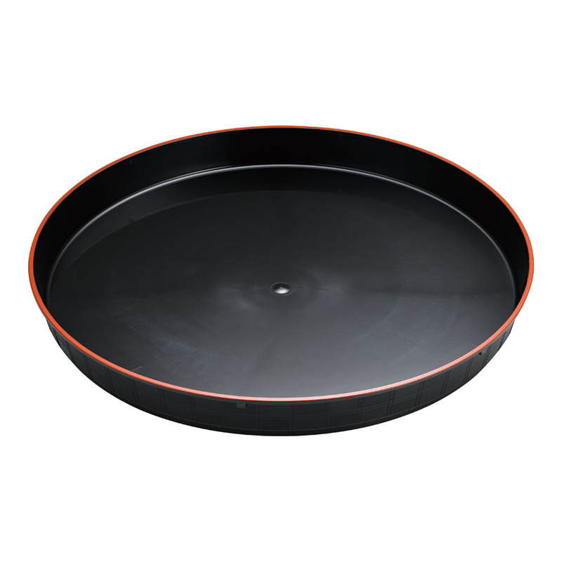 プラ容器 市松 黒赤フチ 50(5枚入) 1袋(ご注文単位1袋)【直送品】